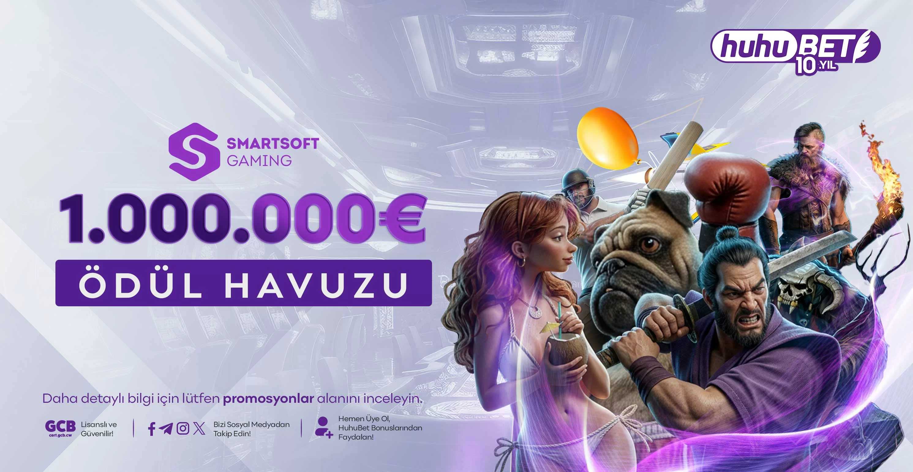Smartsoft ve crash oyunları spin win anında ödül promosyonu